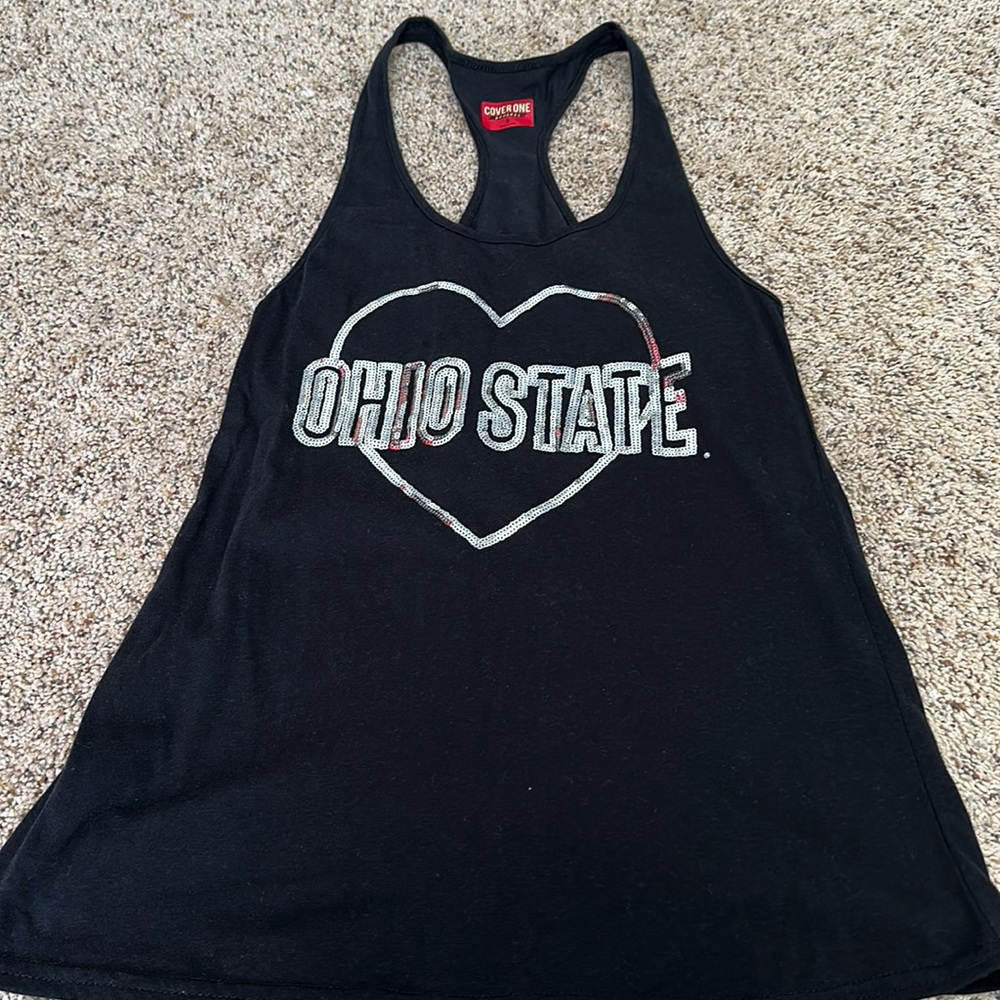 Ohio state black size small tank top